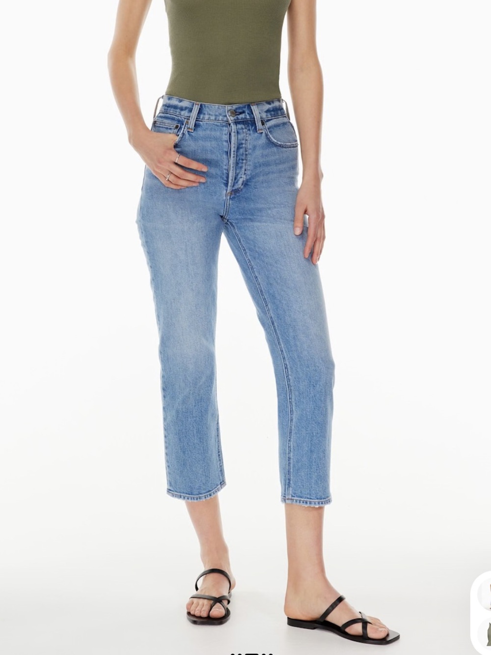 Denim Forum The Arlo High Rise Straight 26L size 27